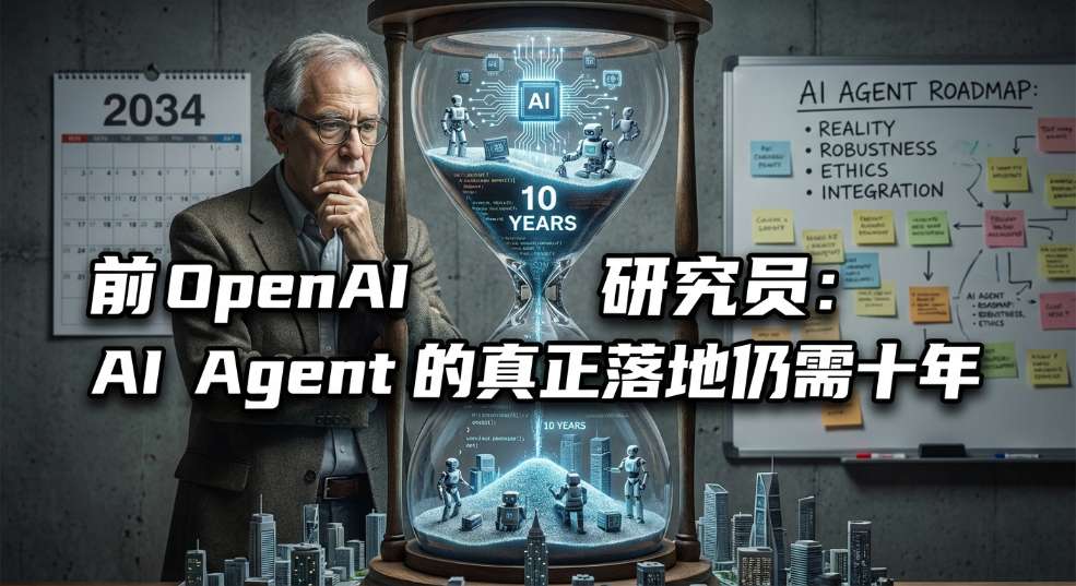 前 OpenAI 研究员：AI Agent 的真正落地仍需十年