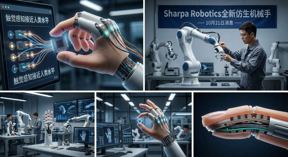 触觉感知接近人类水平，Sharpa Robotics 推出全新仿生机械手第二张图
