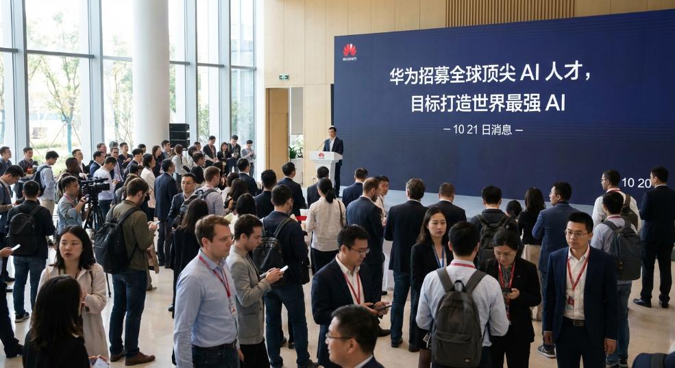 华为招募全球顶尖 AI 人才，目标打造世界最强 AI第一张图