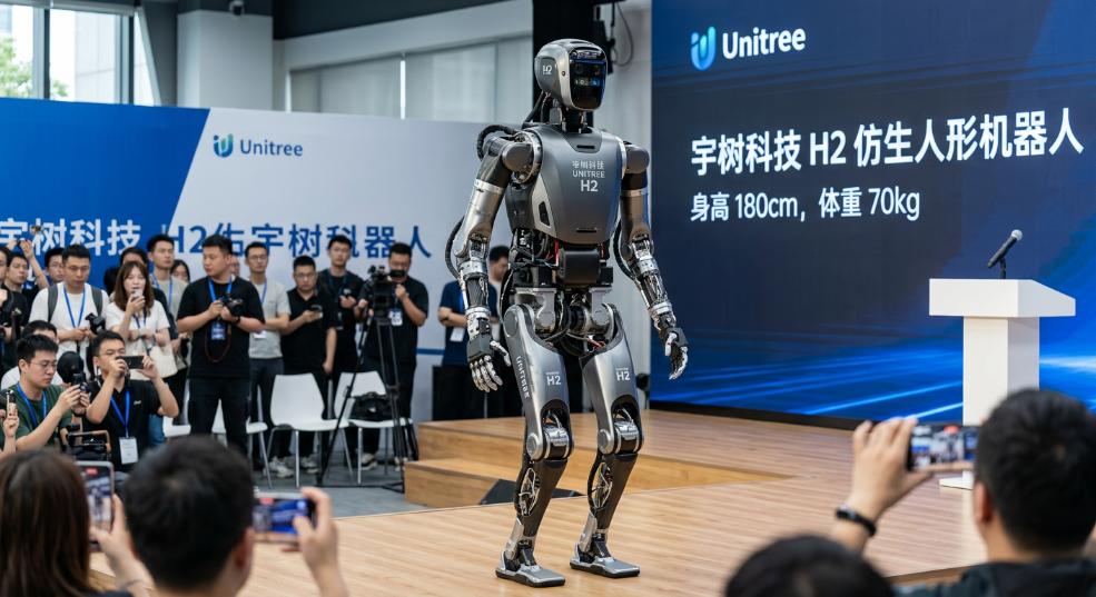 宇树科技发布 H2 仿生人形机器人：身高 180cm，重 70kg第一张图