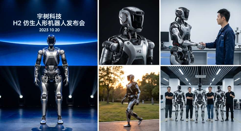 宇树科技发布 H2 仿生人形机器人：身高 180cm，重 70kg第二张图