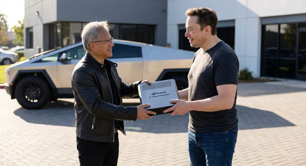 英伟达开售全球最小 AI 超级计算机，黄仁勋给马斯克「送货上门」第一张图