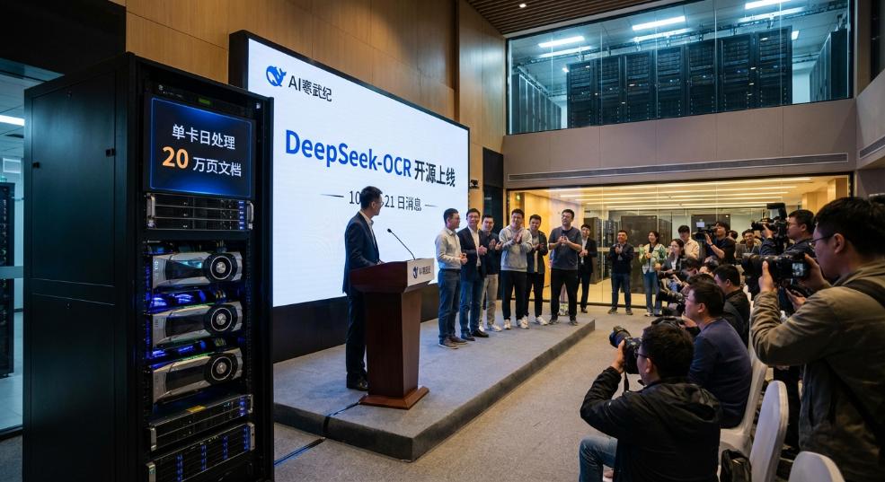 单卡日处理 20 万页文档，DeepSeek-OCR 开源上线第二张图