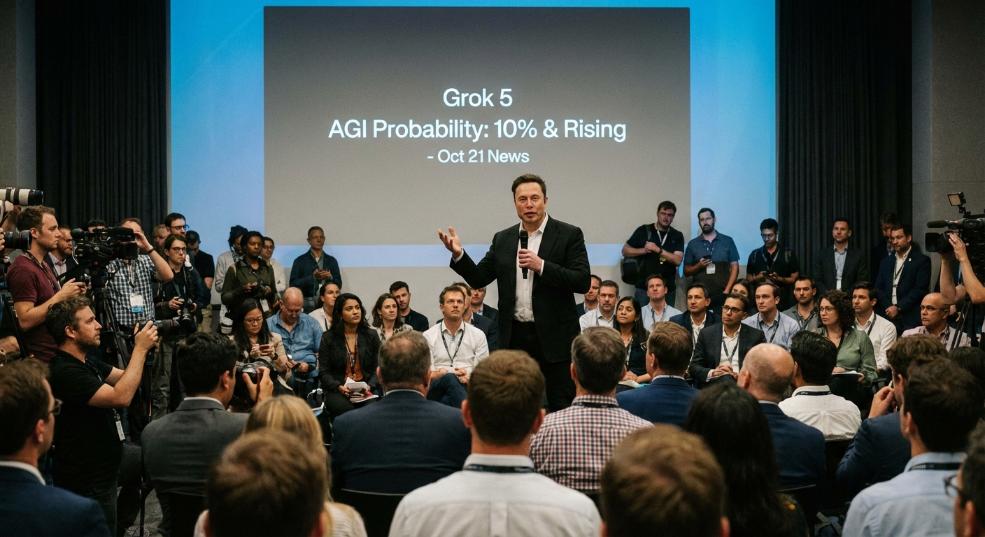 马斯克：Grok 5 实现通用人工智能的概率为 10%，且还在上升第二张图