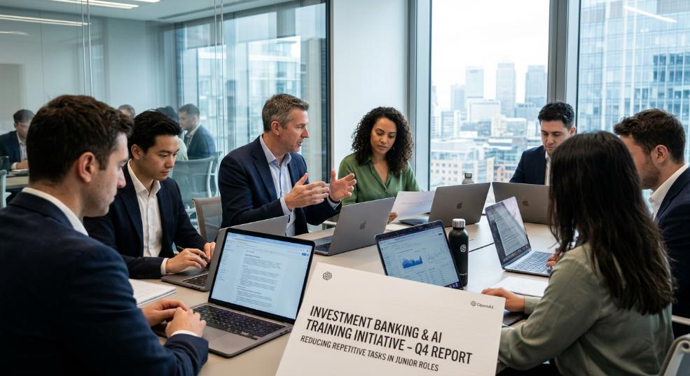 OpenAI 招募逾百名前投行人士训练 AI，目标干掉初级银行从业者的重复活第一张图