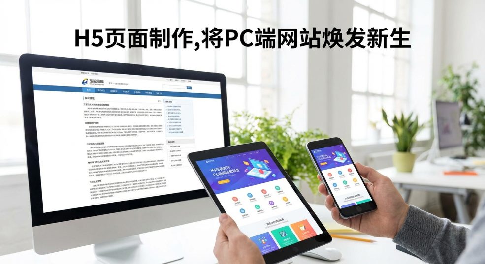 H5页面制作,将PC端网站焕发新生
