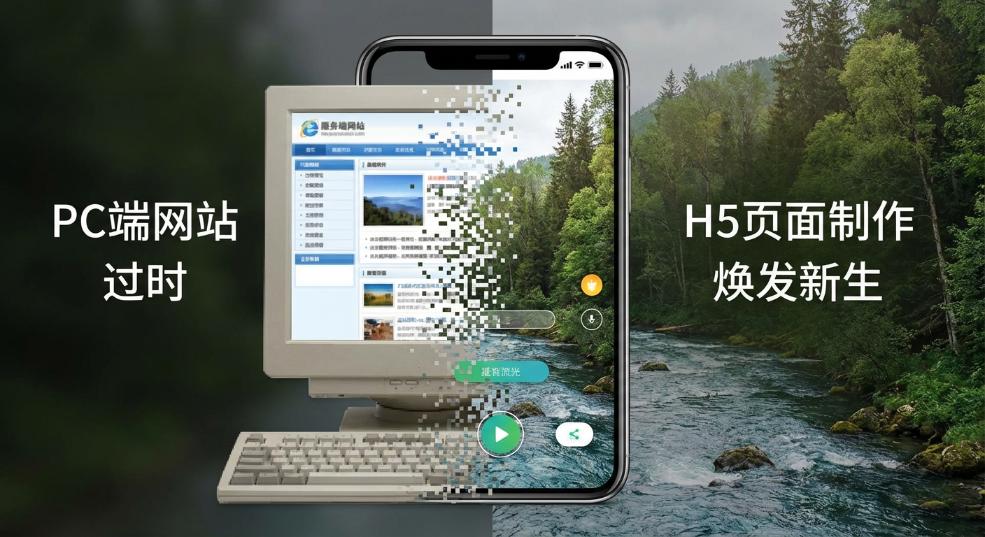 H5页面制作,将PC端网站焕发新生第一张图