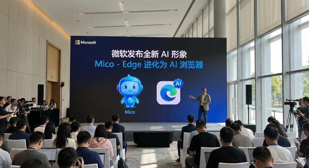 微软发布全新 AI 形象「Mico」，Edge 将进化为「AI浏览器」第一张图
