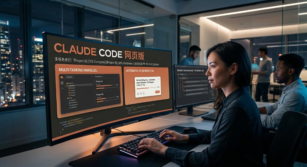 Claude Code 网页版上线：支持多任务并行与自动生成 PR