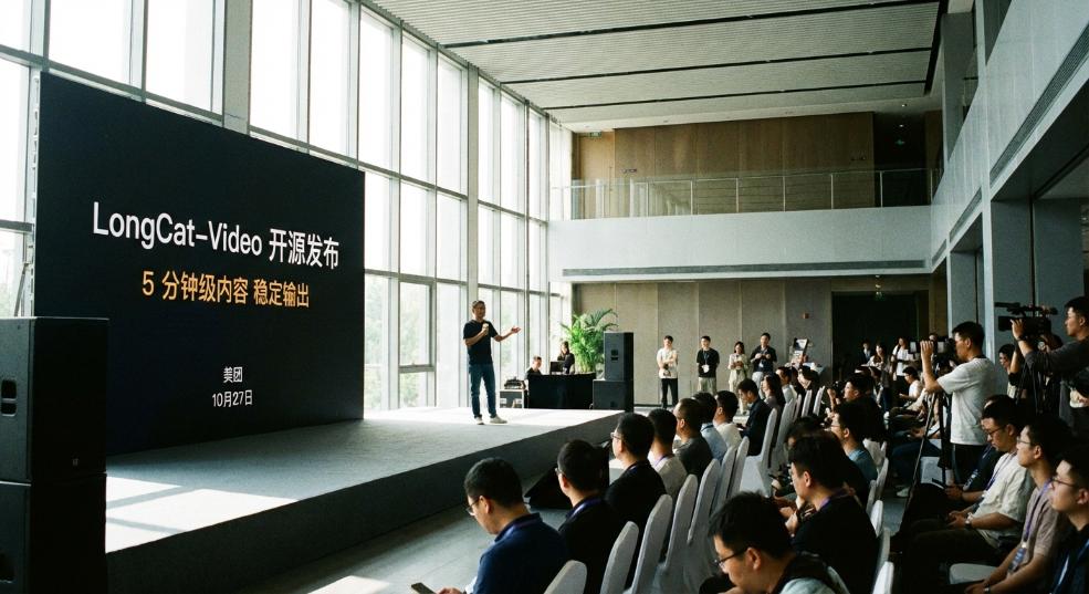 美团发布开源 LongCat-Video 视频生成模型，可稳定输出 5 分钟级内容第一张图
