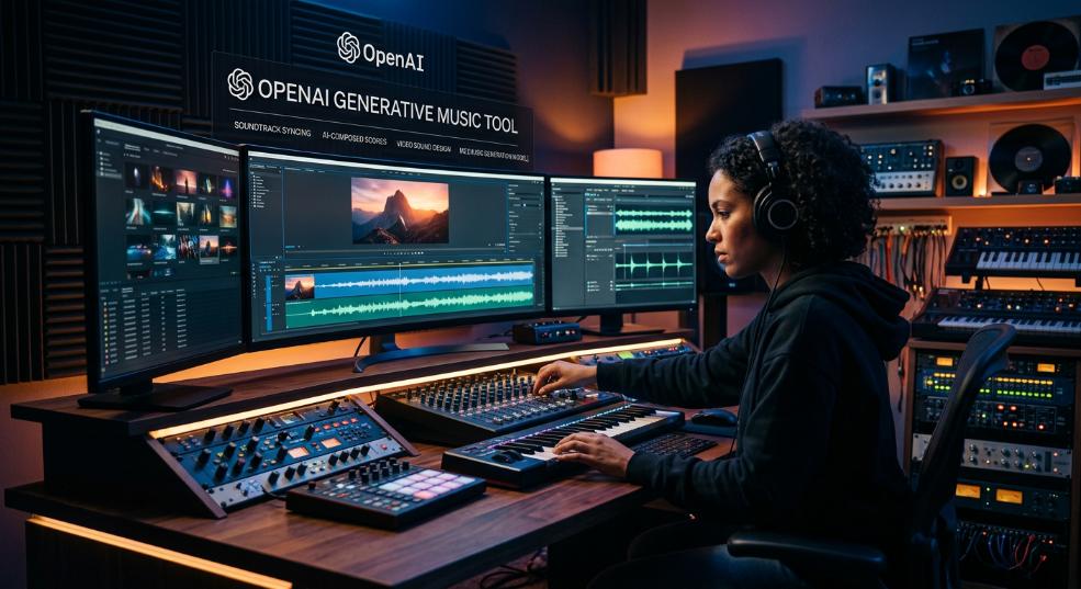 消息称 OpenAI 正开发新的生成式音乐工具，可为视频添加配乐