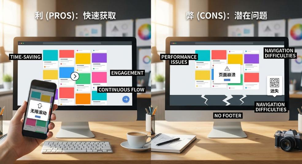 网站页面无限滚动设计的利弊分析第二张图