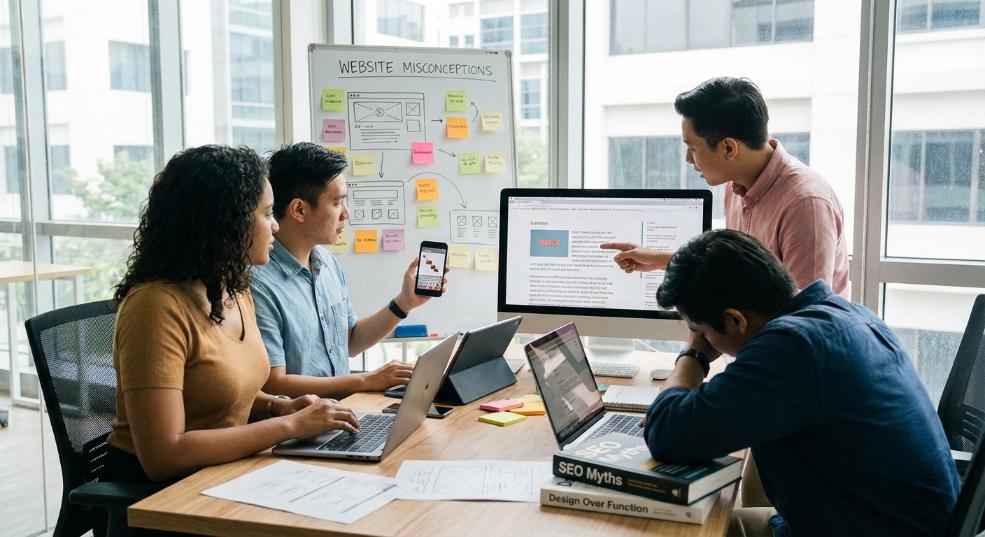 网站建设存在哪些误区？第一张图