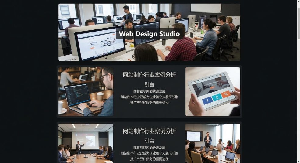 网站制作行业案例第二张图