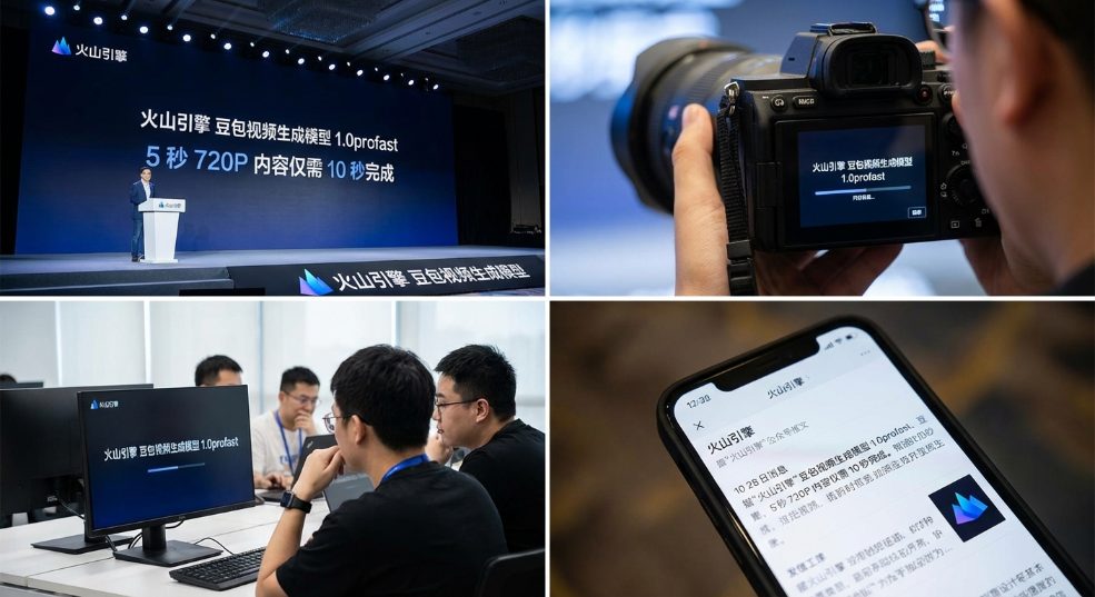 火山引擎上线豆包视频生成模型 1.0profast：5 秒 720P 内容仅需 10 秒完成第二张图