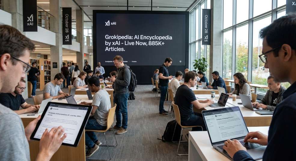 马斯克的 AI 百科全书来了：Grokipedia 已上线，收录超 88.5 万篇文章第一张图