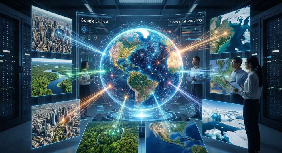 谷歌推出 Earth AI 新模型，强化地理空间推理能力