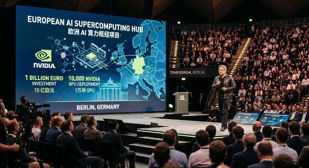 10 亿欧元部署 1 万块 GPU：黄仁勋被曝下月亲临柏林，将宣布欧洲 AI 算力枢纽项目第二张图