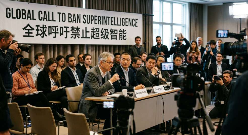 800 多位世界名流联名呼吁禁止开发超级智能，含 AI 教父辛顿、百度前总裁张亚勤等第二张图