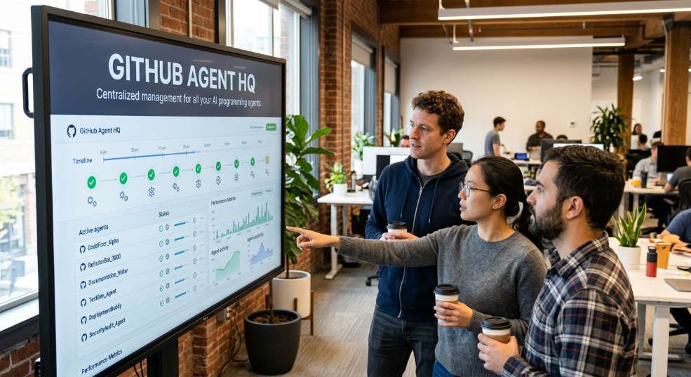 GitHub 推 Agent HQ，目标统一管理所有AI编程智能体第一张图