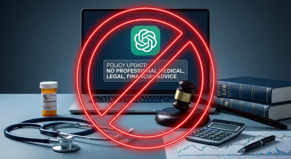 OpenAI 更新 ChatGPT 使用政策，禁止提供专业医疗、法律和财务建议