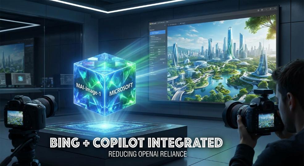 微软宣布其首个自研图像生成模型 MAI-Image-1 已整合入 Bing 与 