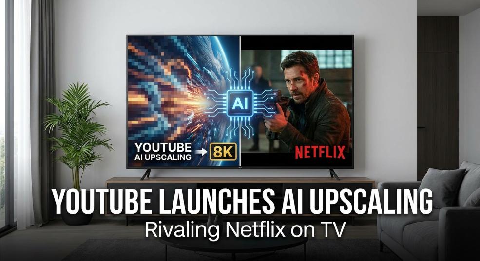 YouTube 推出 AI 超分辨率功能，电视端将对标 Netflix