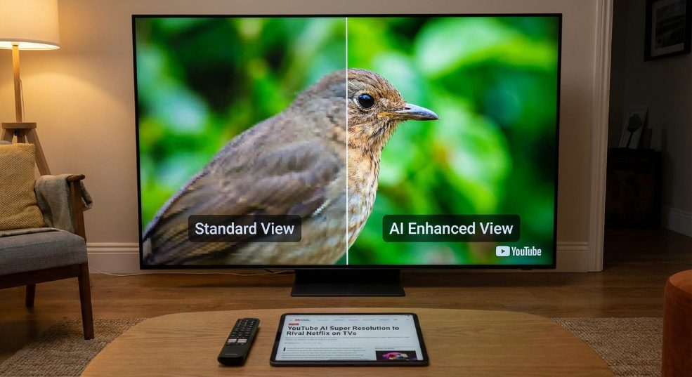 YouTube 推出 AI 超分辨率功能，电视端将对标 Netflix第二张图