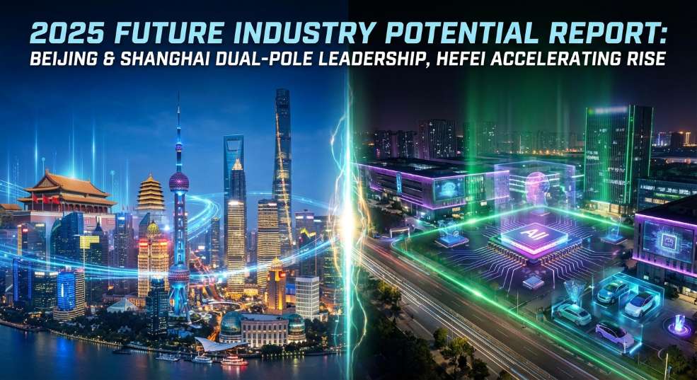 2025未来产业潜力报告：北京上海双极引领，合肥加速崛起
