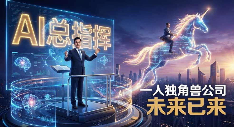 李开复：CEO 将成为 AI 总指挥，未来将出现一人独角兽公司