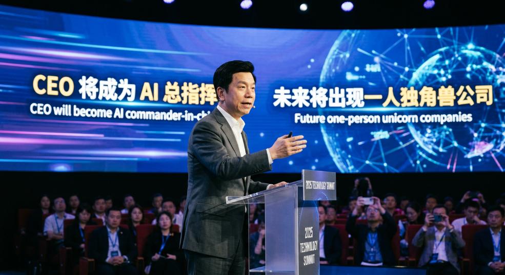 李开复：CEO 将成为 AI 总指挥，未来将出现一人独角兽公司第二张图