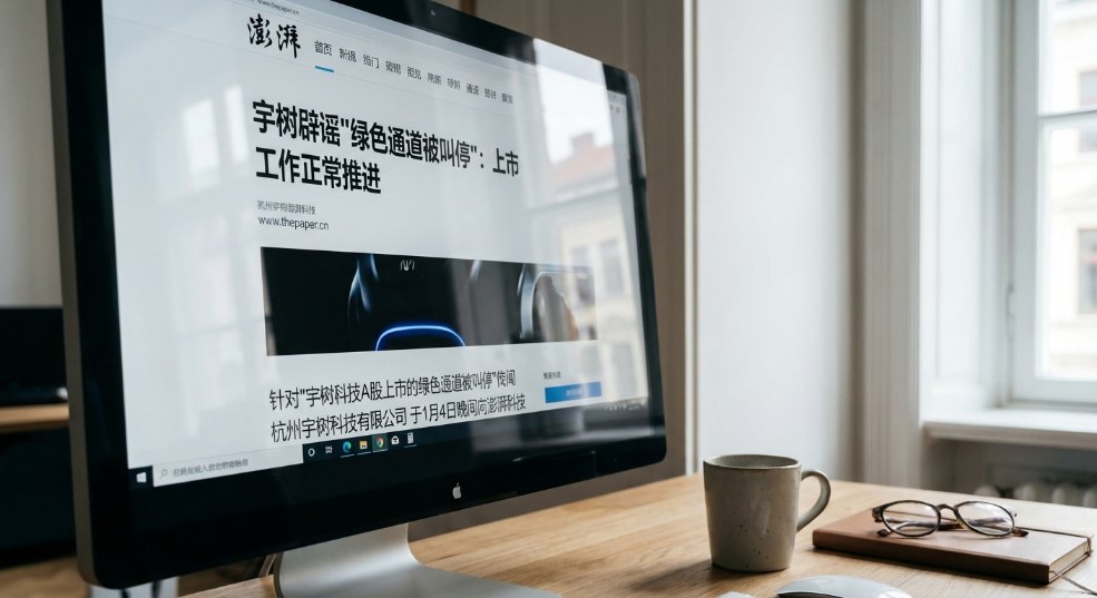 宇树辟谣“绿色通道被叫停”：上市工作正常推进第一张图