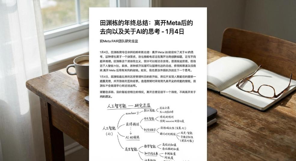 田渊栋的年终总结：离开Meta后的去向以及关于AI的思考第一张图