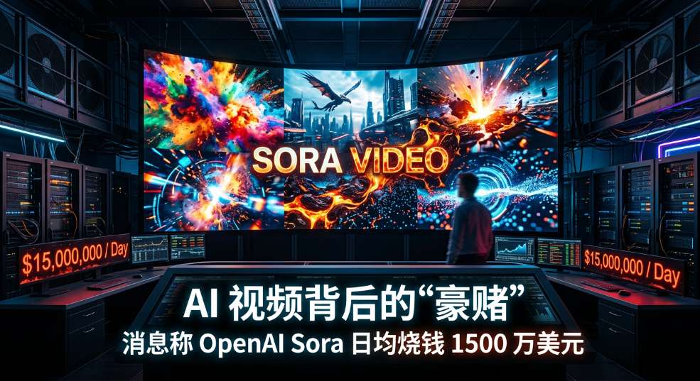 AI 视频背后的“豪赌”：消息称 OpenAI Sora 日均烧钱 1500 万