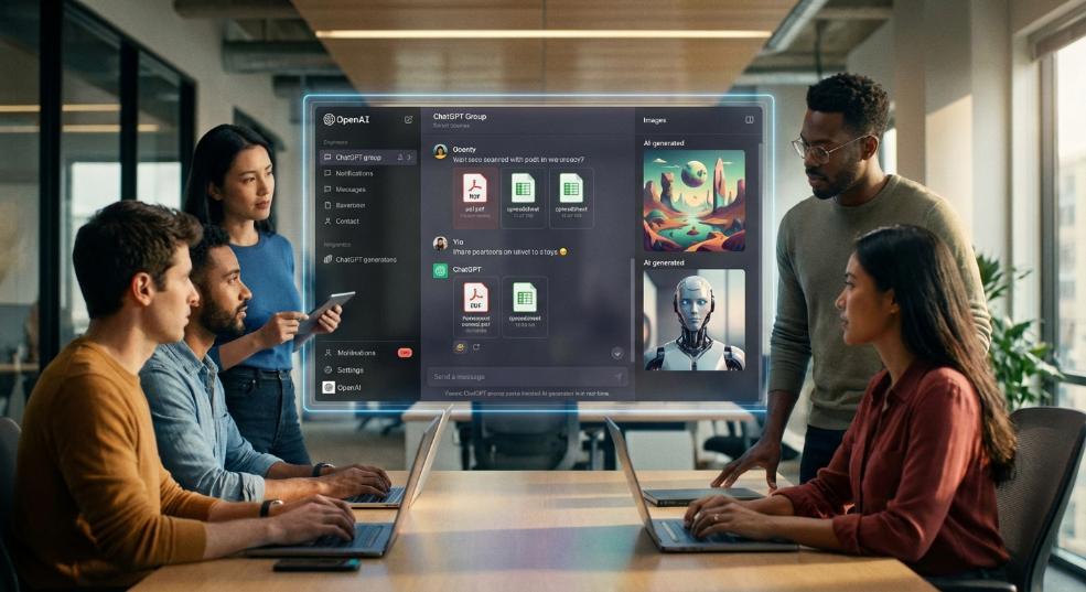 OpenAI 正测试 ChatGPT 群聊功能，支持文件上传与图像生成