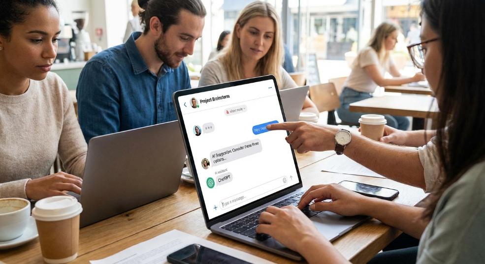 ChatGPT 群聊功能上线部分地区：人机共同决策讨论、不会主动“打扰”你第一张图