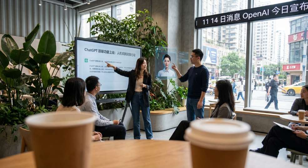 ChatGPT 群聊功能上线部分地区：人机共同决策讨论、不会主动“打扰”你第二张图