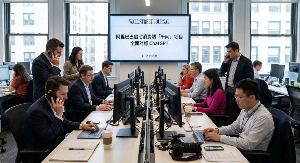 阿里巴巴启动消费端「千问」项目，全面对标 ChatGPT第一张图