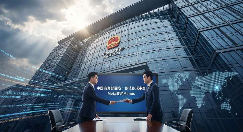 商务部回应审查Meta收购Manus：企业从事对外投资等活动须符合中国法律法规