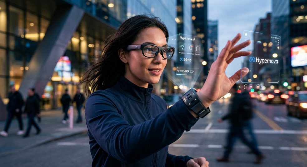 Meta 即将推出首款面向消费者的智能眼镜 Hypernova，配备手势控制腕带
