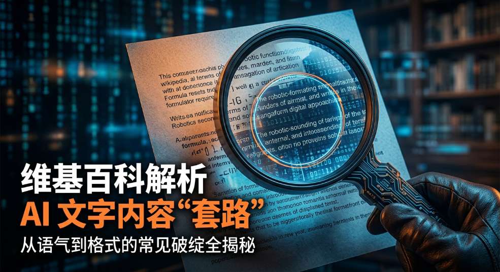维基百科解析 AI 文字内容“套路”：从语气到格式的常见破绽