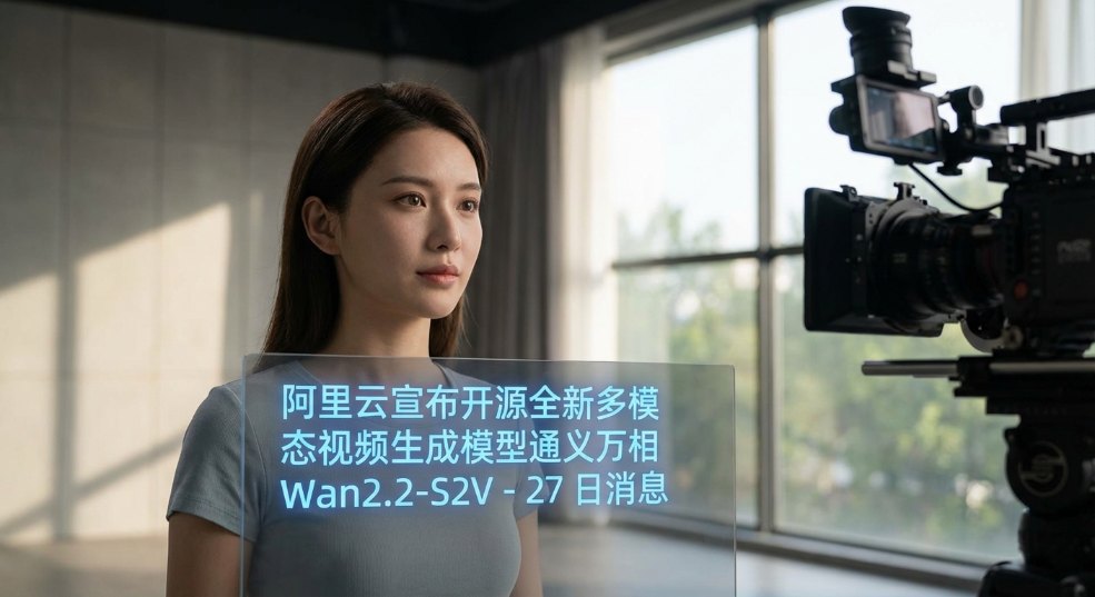 一张图即可生成电影级数字人视频：阿里云通义万相 Wan2.2-S2V 视频生成模型宣布开源第一张图