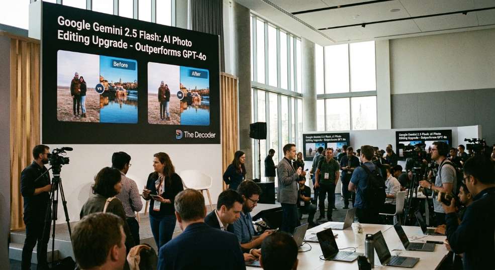 谷歌 Gemini 2.5 Flash 升级 AI修图功能，多项表现优于 GPT-4o第一张图