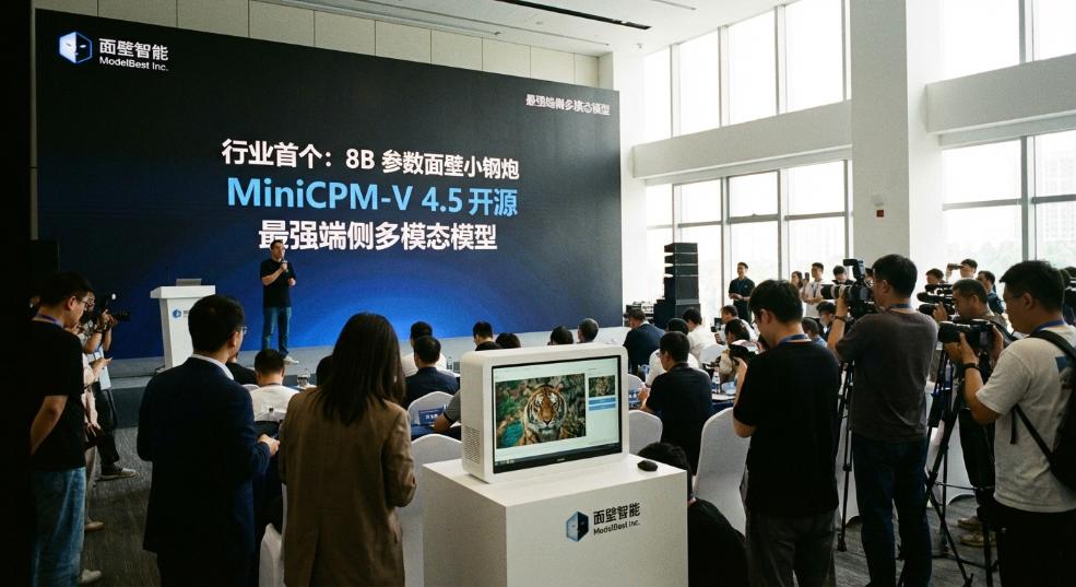 行业首个:8B 参数面壁小钢炮 MiniCPM-V 4.5 开源,号称“最强端侧多模态模型” 行业首个:8B 参数面壁小钢炮 MiniCPM-V 4.5 开源,号称“最强端侧多模态模型”第一张图