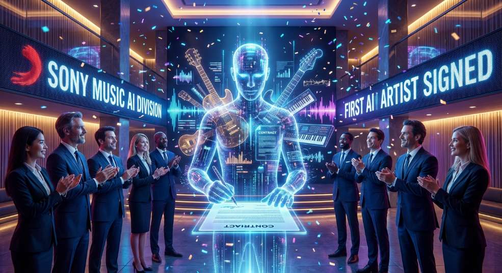 首位“AI 音乐人”签约唱片公司：演唱乐器都不会，也能发行歌曲