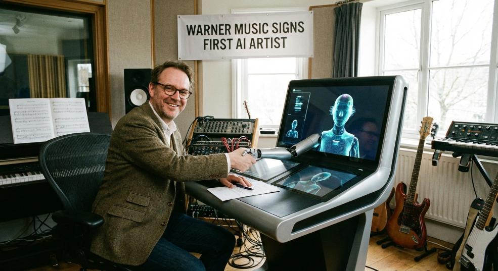 首位“AI 音乐人”签约唱片公司：演唱乐器都不会，也能发行歌曲第一张图