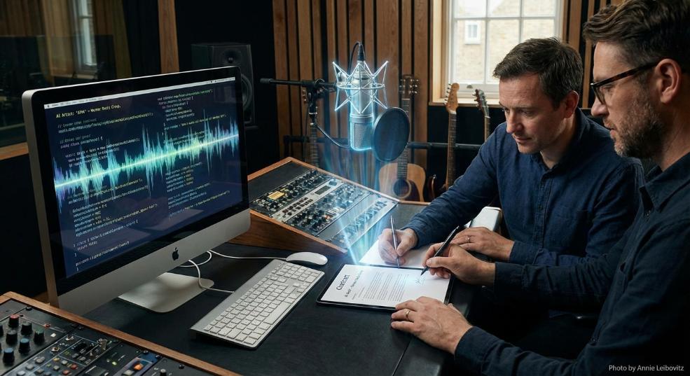 首位“AI 音乐人”签约唱片公司：演唱乐器都不会，也能发行歌曲第二张图
