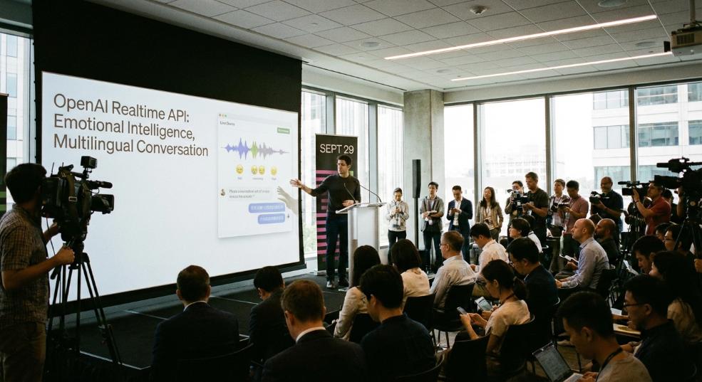 OpenAI 推出 gpt-realtime 语音对话模型：支持情感感知、多语言无缝切换第一张图