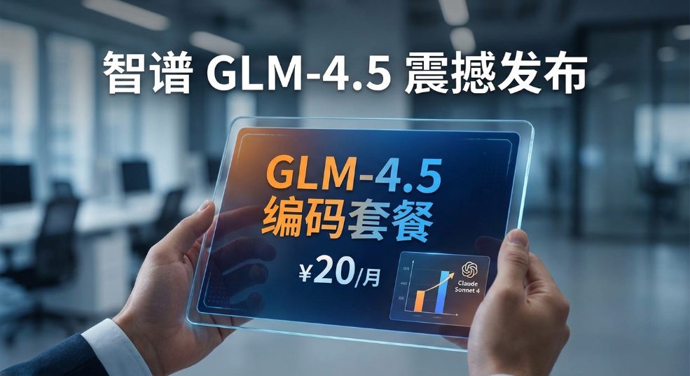 智谱宣布推出 GLM-4.5 编码套餐：20 元每月，能力接近 Claude S
