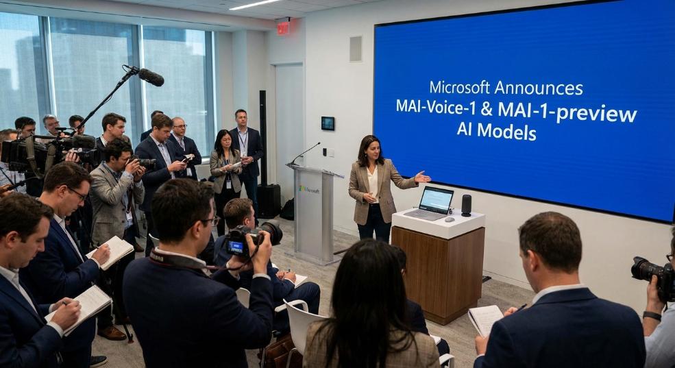 微软推出其首款自研 AI 模型：MAI-Voice-1 秒级生成音频，MAI-1-preview 剑指 Copilot 文本场景第一张图